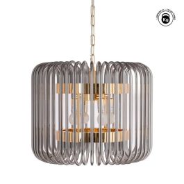 Lámpara Techo Oro-Gris Cristal 49,50 X 49,50 X 40 cm Precio: 710.0038. SKU: B1B4X59NHQ