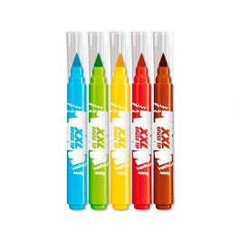 Maped Rotulador Color Peps Jumbo Punta Pincel Caja de 5 Colores Surtidos