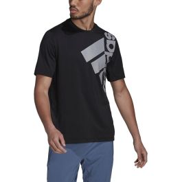 Camiseta de Manga Corta Hombre Adidas Big Badge Negro 43-45