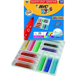 BIC Estuche 144 Rotuladores 12 Colores Surtidos Punta Media Lavable 887837 Precio: 52.95000051. SKU: B1EMYDES36