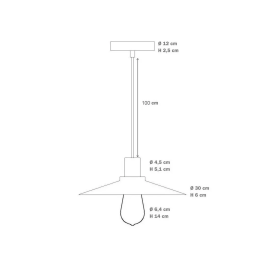 Lámpara Colgante "Guantanamo" SKD-P80036