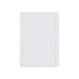 Liderpapel Recambio A4 100 Hojas 100gr Cuadro 5mm Con Doble Margen 4 Taladros