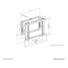 Soporte TV con Brazo Neomounts WL95-800BL1 70" 42" 35 kg