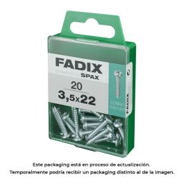Fadix Caja con 20 unidades Tornillo Rosca Chapa CR Cinc 3,5x22mm Precio: 2.50000036. SKU: S7913608