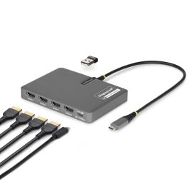 Cable USB Startech QUAD-USB-HDMI-ADAPT Gris