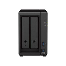 Synology DS723+ Servidor NAS 2 Bahías 3.5"/2.5" SATA y 2 M.2 NVMe SSD AMD Ryzen R1600 para Almacenamiento y Gestión de Datos