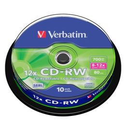 Verbatim Cd-rw 700mb 12x 80 min Tarrina 10 Unidades Precio: 9.68999944. SKU: S8419635