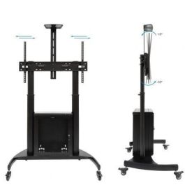 TOOQ Soporte suelo ruedas "NARNIA" pantallas 60-100"