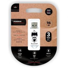 Memoria USB Tech One Tech TEC4018-16 Negro/Blanco 16 GB Precio: 8.94999974. SKU: B1GGV7QRVN