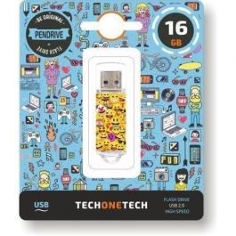 Memoria USB Tech One Tech Emojis 16 GB Precio: 8.49999953. SKU: B16L2DT32S