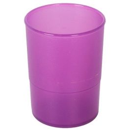 Porta Lapices Plastico Redondo Traslucido Malva Precio: 1.49999949. SKU: B1G62P2AZT