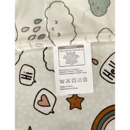 Today 1.15 Juego de Cama Infantil Kids First - Funda Nórdica 140x200cm + Almohada 63x63cm - Poliéster Fácil Mantenimiento - Blanco Estampado