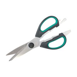 Wolfcraft Tijera multifunción universal 4164000, acero, 215mm, hoja 70mm, verde, profesional y doméstico