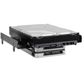 Sharkoon BayExtension Adaptador para 4x 2.5" HDDs/SSDs o 1x 3.5" + 2x 2.5" SSD/HDD para Bahía 5.25" PC Negro