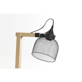 DKD Home Decor Lámpara Sobremesa Vintage Negro Natural 14 x 50 x 30 cm (4 Unidades)