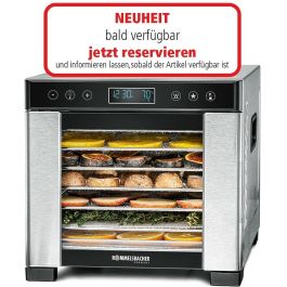 ROMMELSBACHER DA 650 Deshidratador de alimentos 600W de acero inoxidable con temporizador digital