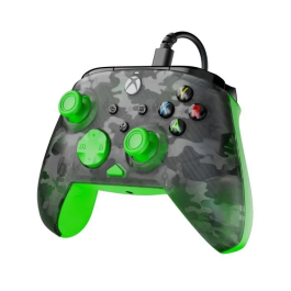 Turtle Beach TUR0840454400045 Gamepad - Xbox Series X|S, Xbox One y PC - Rematch Core - RGB - Con cable - Camuflaje Negro/Verde