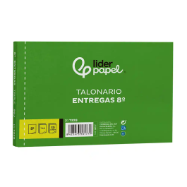Liderpapel T328 Talonario Entregas 8º Original y 2 Copias Apaisado