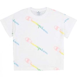 Camiseta de Manga Corta Mujer Champion 114092-WL001 Blanco (L)