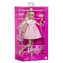 Mattel Muñeca Barbie Deluxe Vestido con Lazo para Niñas Mayores de 4 Años