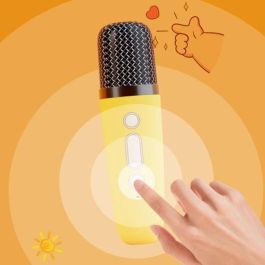 CGV AAAHZ85779 Kit de Karaoke / Altavoz Bluetooth con Micrófono Inalámbrico MAYA, Efectos de Voz Mágicos, 8h Batería, Carga USB