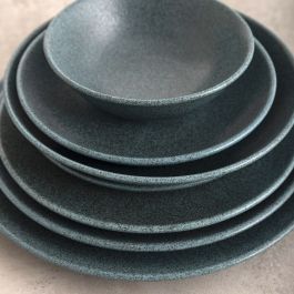 Bol para Aperitivos Bidasoa Element Hydrozero Azul Cerámica (6 Unidades)