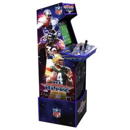 Arcade1Up Máquina Recreativa Arcade NFL Blitz, Incluye NFL Blitz '99 y 2000: Gold Edition, WiFi Multijugador, Pantalla LCD 17", 1-4 Jugadores