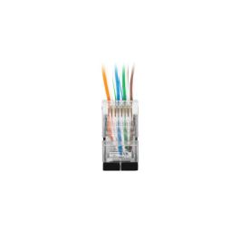 Lanberg Conector RJ-45 Cat.6 F/UTP Apantallado 8P8C Transparente para Instalaciones de Red - Pack 20 Unidades