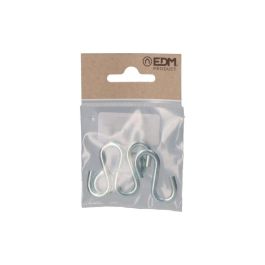 Edm Gancho forma "S" 40 mm zincado - Pack de 4 unidades