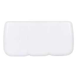 Tontarelli Cubo Basura Triple Patty Blanco con Tapa 40L 58.5x32x41.5 cm (4 Unidades)