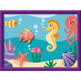 Ravensburger CreArt Kids Pintar por números Océano 18x24 cm - Edición Yeso - 12023234 - A partir de 9 años