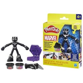 Play-Doh Black Panther, garras afiladas con figura flexible y masa para modelar, 4 años, Marvel