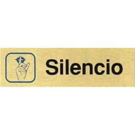 Placa Aluminio Oro 150X45 ''Silencio'' Duver Precio: 3.69000027. SKU: B1GP6X8NV6
