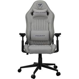 COUGAR Silla Gaming Explore Royal Ash F, Silla para Videojuegos Universal de Tela Negro/Gris, Soporta hasta 120kg