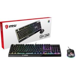 MSI Vigor GK30 Combo Teclado y Ratón Gaming RGB con Interruptores de Émbolo y Sensor Óptico PMW 3325