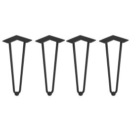 Emuca Lote de 4 patas Hairpin de 2 varillas para mesa, altura 400mm, Acero, Pintado negro Emuca Lote de 4 patas Hairpin de 2 varillas para mesa, altura 400mm, Acero, Pintado negro Precio: 47.49999958. SKU: B1F273NLL5
