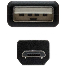 Nanocable 10.01.0503, Cable USB 2.0 Tipo A Macho a Micro USB Tipo B Macho, 3m Negro Nanocable 10.01.0503, Cable USB 2.0 Tipo A Macho a Micro USB Tipo B Macho, 3m Negro