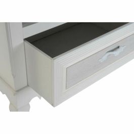 DKD Home Decor Mesa de Centro Estilo Romántico Blanca, Madera MDF, con 2 Cajones y 1 Estante, 100x42x61 cm DKD Home Decor Mesa de Centro Estilo Romántico Blanca, Madera MDF, con 2 Cajones y 1 Estante, 100x42x61 cm
