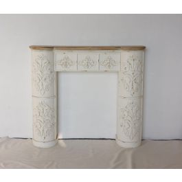 Frontal Chimenea Neoclasico DKD Home Decor Blanco Natural 28 x 114 x 128 cm Frontal Chimenea Neoclasico DKD Home Decor Blanco Natural 28 x 114 x 128 cm