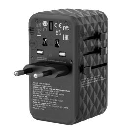 Verbatim Uta-06 Adaptador Universal De Viaje Con 2 Puerto Usb-C - 2 Puerto Usb-A Verbatim Uta-06 Adaptador Universal De Viaje Con 2 Puerto Usb-C - 2 Puerto Usb-A