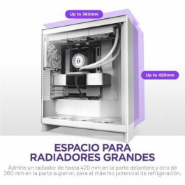 NZXT CM-H72FW-01 H7 Flow - Caja Semitorre de PC ATX/Micro-ATX/Mini-ITX, Blanco