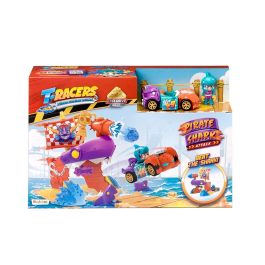 Magic Box T-Racers Pirate Shark Ptrsd014In20 Vehículo Exclusivo con Tiburones y Lanzador para Niños +3 Años