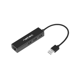 NATEC Dragonfly Concentrador Hub USB 2.0 con RJ-45 Ethernet Negro Precio: 13.50000025. SKU: S5604448