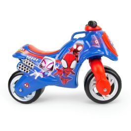 Injusa Correpasillos Moto Neox Spiderman para Niños +18 meses, Material Plástico, Color Azul, 69x27,5x49 cm