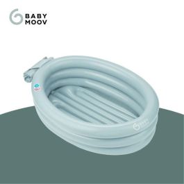Babymoov AQUADOTS Bañera Hinchable Compacta para Bebé con Tumbona Extraíble, Fondo Cómodo y Válvula Antirretorno, Desde el Nacimiento