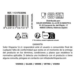 La Mediterranea - Vaso Bodega 'Finissima Bodega', 39 Cl (390 ml), Vidrio (24 Unidades)