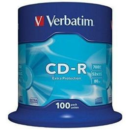 CD-R Verbatim Extra Protection 700 MB 52x 100 Piezas (4 Unidades)
