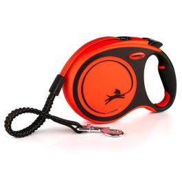 Correa TRIXIE flexi XTREME - Talla L - 8m - Negro y naranja