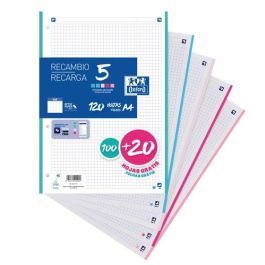 Oxford Recambio Classic 100H + 20H Gratis, A4, 90 gr, 5x5 mm, 4 Taladros, 5 Bandas Colores Pastel, Compatible con SCRIBZEE Precio: 4.49999968. SKU: B198QVMLWG