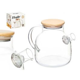 Tetera de Vidrio Borosilicato con Tapa de Bambú 1,2L - Vivalto 22x16x14 cm (6 Unidades) Precio: 43.49999973. SKU: B1EDXQHVH9